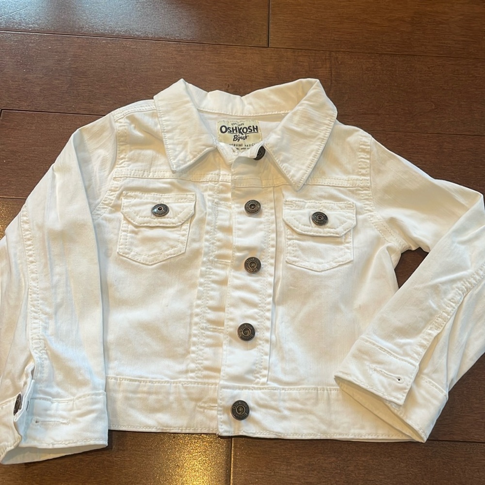 White jean jacket
